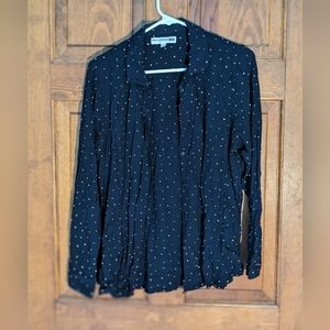 Navy and White button down